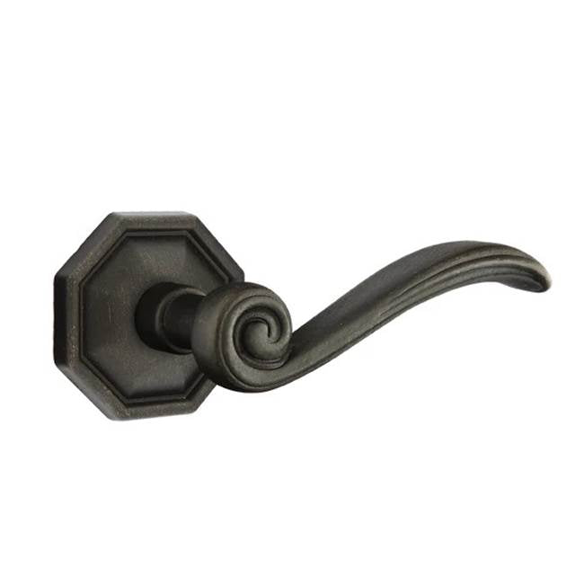 Emtek - Privacy, No.15 Rosette, Medici Lever, LH, MB - Medium Bronze Patina