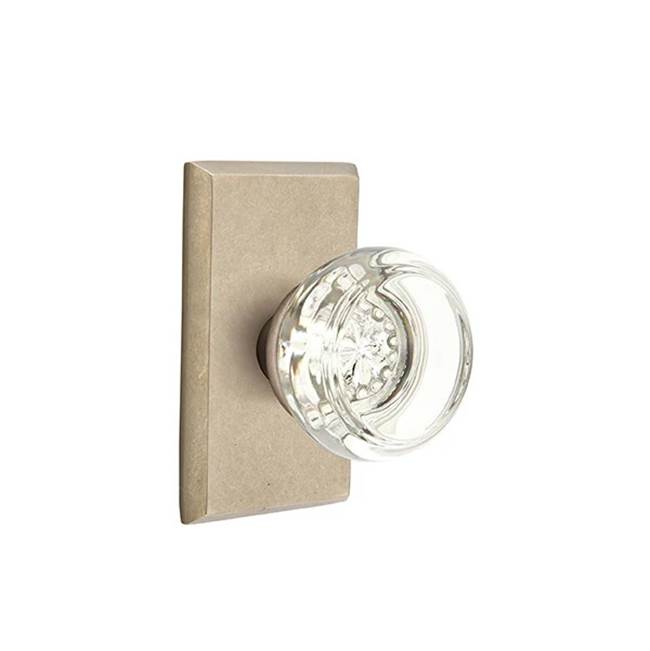 Emtek - Dummy, No.3 Rosette, Georgetown Knob, TWB - Tumbled White Bronze
