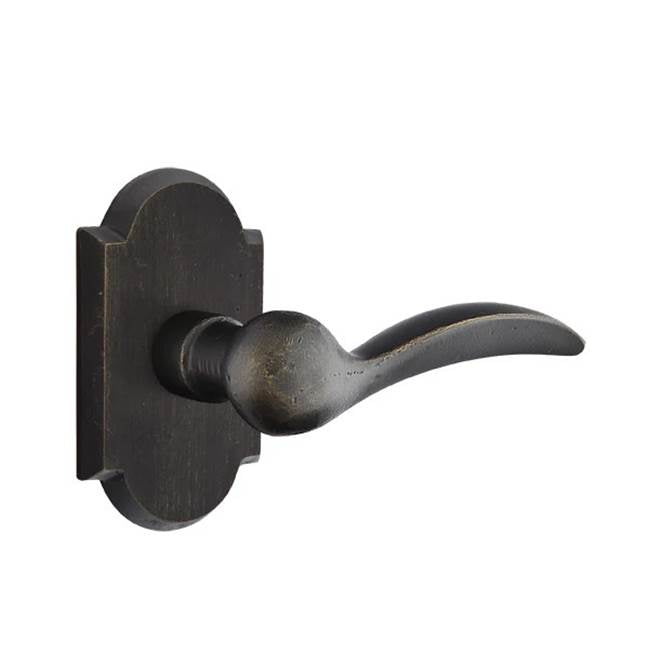 Emtek - Concealed, Privacy, No.1 Rosette, Durango Lever, MB - Medium Bronze Patina