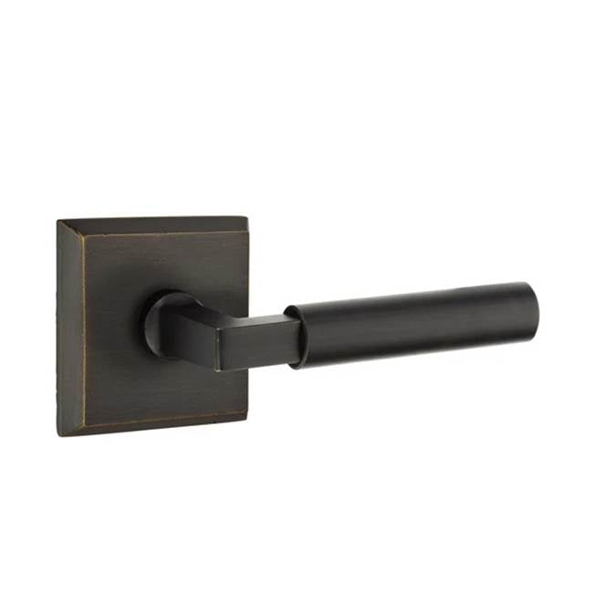 Emtek - Concealed, Passage, No.6 Rosette, Bryce Lever, MB - Medium Bronze Patina