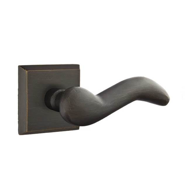 Emtek - Concealed, Passage, No.6 Rosette, Durango Lever, MB - Medium Bronze Patina