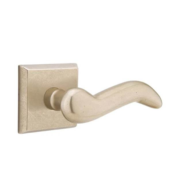 Emtek - Concealed, Passage, No.6 Rosette, Durango Lever, TWB - Tumbled White Bronze