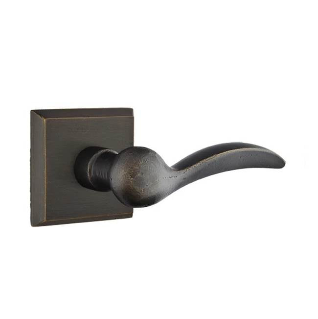 Emtek - Dummy, No.6 Rosette, Durango Lever, MB - Medium Bronze Patina