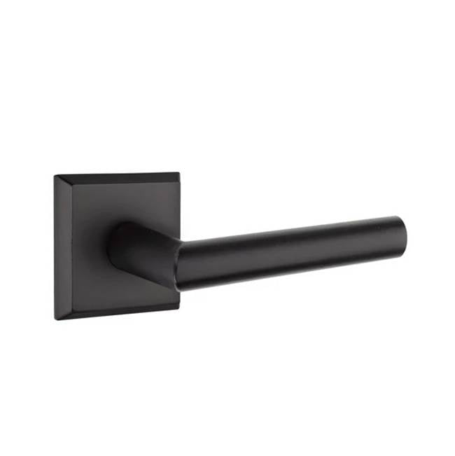 Emtek - Privacy, No.6 Rosette, Mariposa Lever, RH, FB - Flat Black Bronze Patina