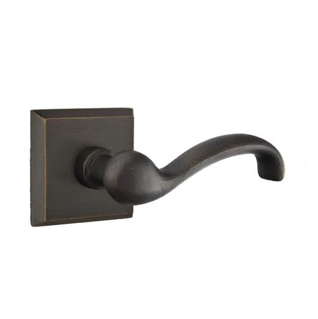 Emtek - Concealed, Passage, No.6 Rosette, Teton Lever, MB - Medium Bronze Patina