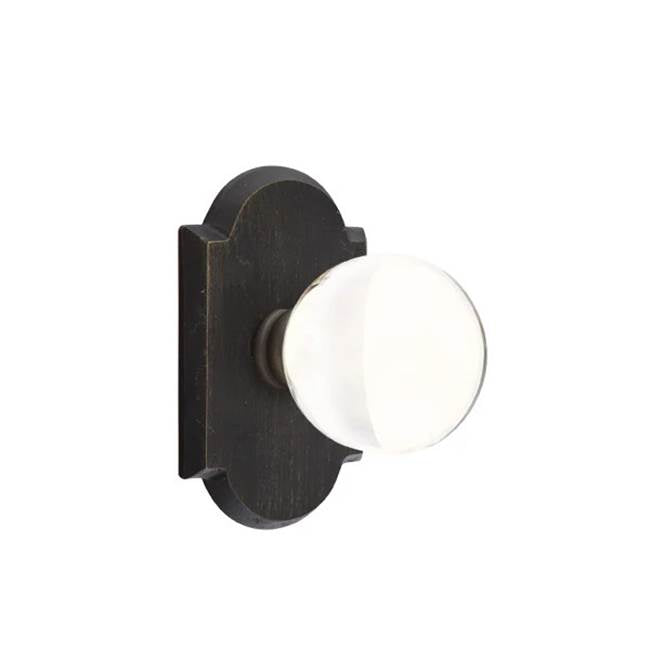 Emtek - Concealed, Passage, No.1 Rosette, Bristol Knob, MB - Medium Bronze Patina