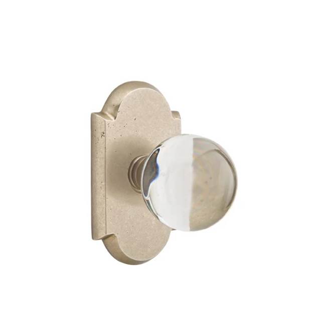 Emtek - Dummy, No.1 Rosette, Bristol Knob, TWB - Tumbled White Bronze