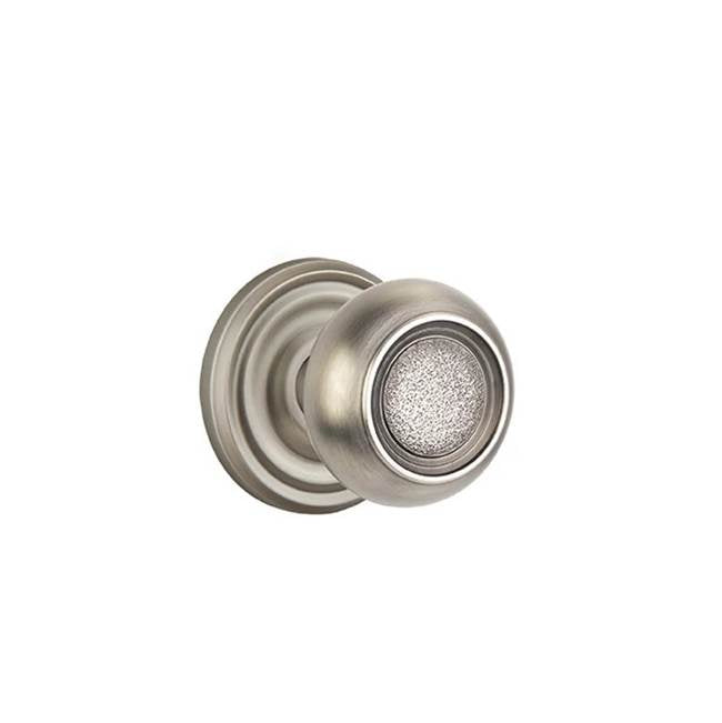 Emtek - Concealed, Passage, Regular Rosette, Belmont Knob, US15A - Pewter