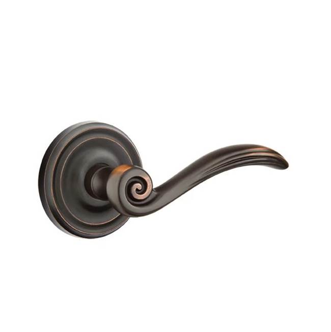 Emtek - Passage, Regular Rosette, Elan Lever, RH, US10B - Oil Rubbed Bronze