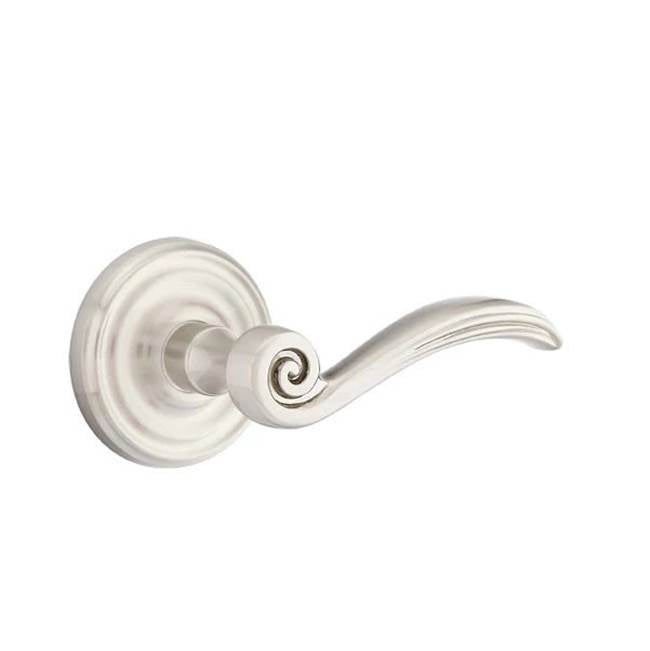 Emtek - Concealed, Passage, Regular Rosette, Elan Lever, US15 - Satin Nickel