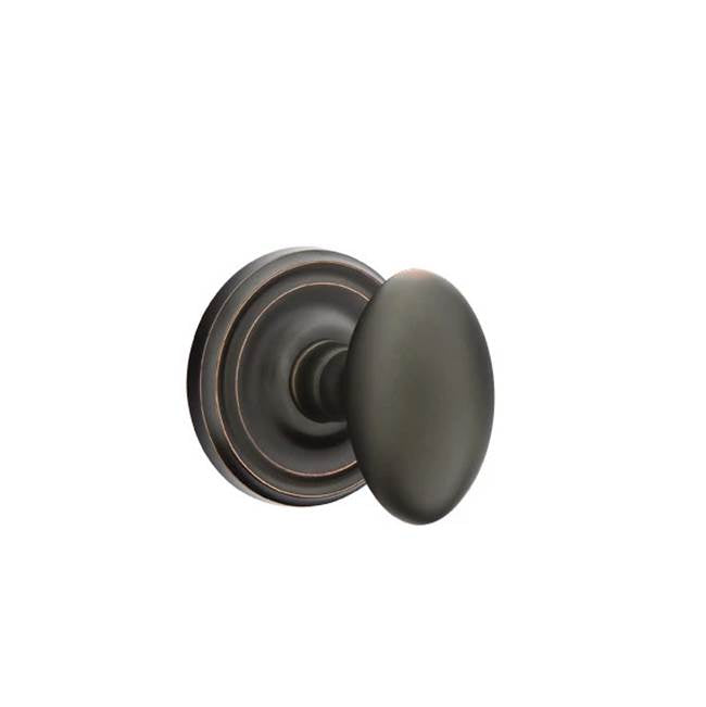 Emtek - Dummy, Regular Rosette, Egg Knob, US10B - Oil Rubbed Bronze