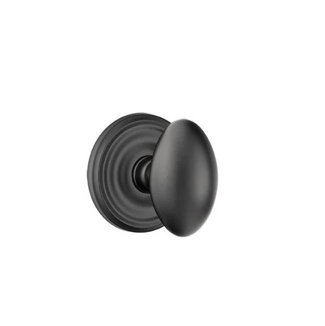 Emtek - Dummy, Regular Rosette, Egg Knob, US19 - Flat Black