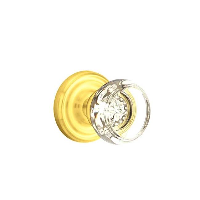 Emtek - Concealed, Passage, Regular Rosette, Georgetown Knob, US3 Lifetime - Polished Brass