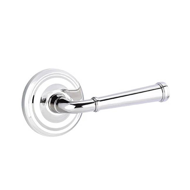 Emtek - Passage, Regular Rosette, Merrimack Lever, LH, US26 - Polished Chrome