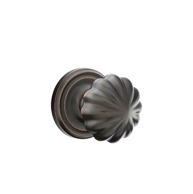 Emtek - Privacy, Regular Rosette, Melon Knob, US10B - Oil Rubbed Bronze