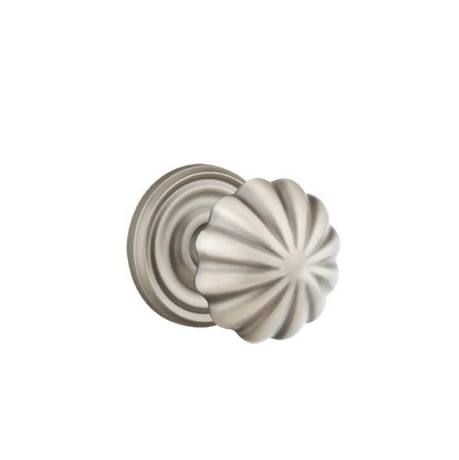 Emtek - Privacy, Regular Rosette, Melon Knob, US15A - Pewter