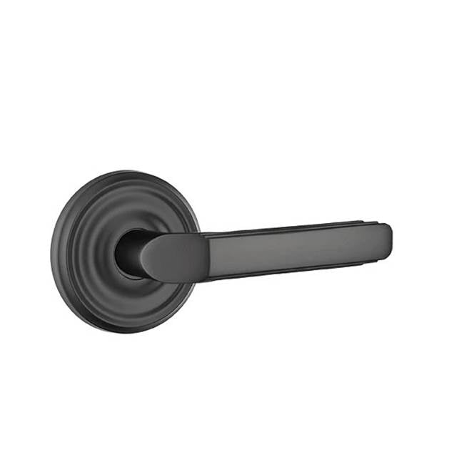 Emtek - Concealed, Privacy, Regular Rosette, Milano Lever, US19 - Flat Black
