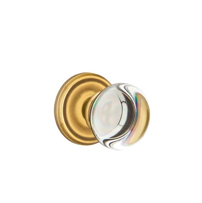 Emtek - Concealed, Privacy, Regular Rosette, Providence Crystal Knob, US7 - French Antique