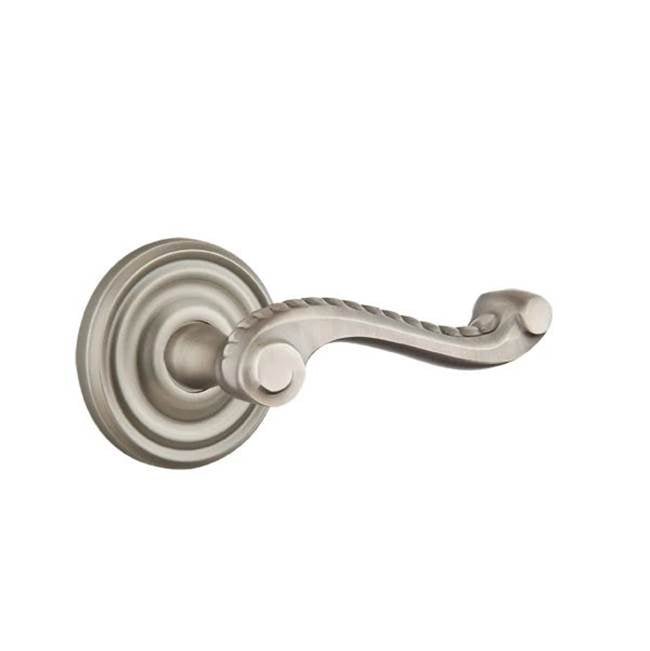 Emtek - Passage, Regular Rosette, Rope Lever, LH, US15A - Pewter