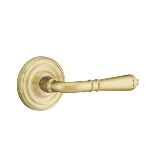 Emtek - Privacy, Regular Rosette, Turino Lever, RH, US4 - Satin Brass