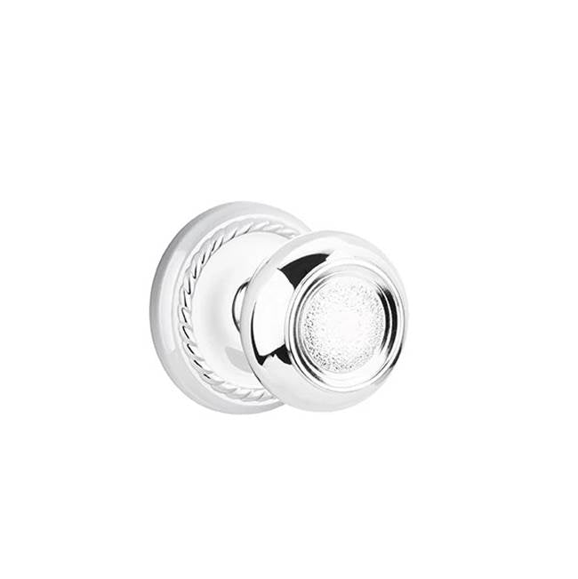Emtek - Concealed, Passage, Rope Rosette, Belmont Knob, US26 - Polished Chrome