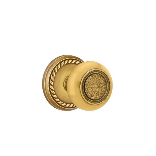 Emtek - Concealed, Passage, Rope Rosette, Belmont Knob, US7 - French Antique