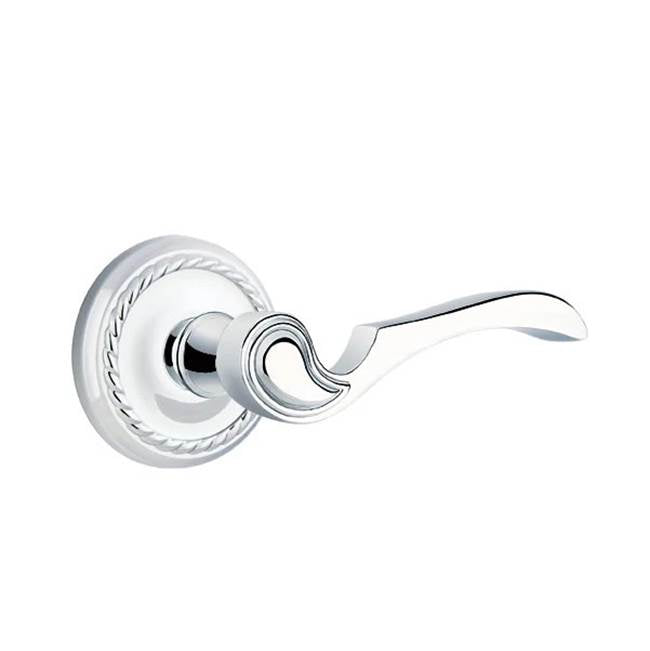 Emtek - Privacy, Rope Rosette, Coventry Lever, LH, US26 - Polished Chrome