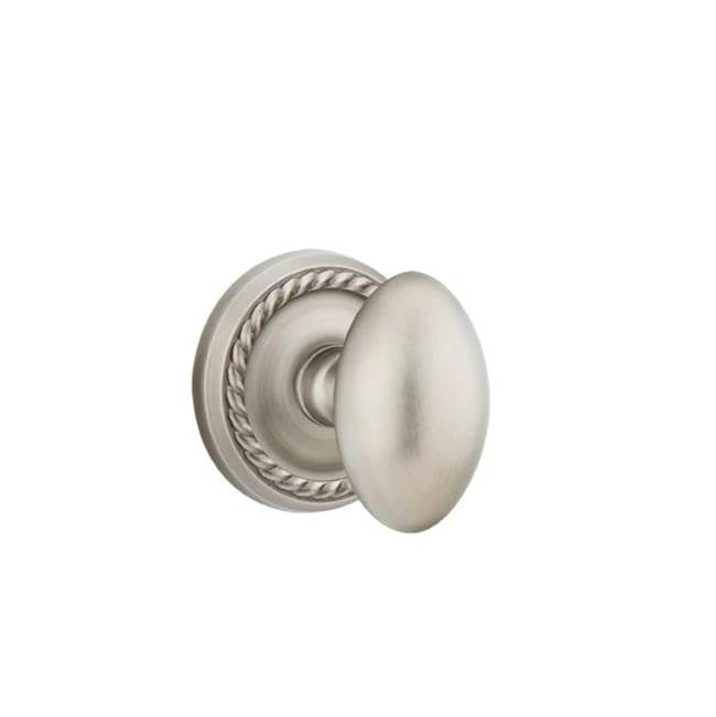 Emtek - Privacy, Rope Rosette, Egg Knob, US15A - Pewter