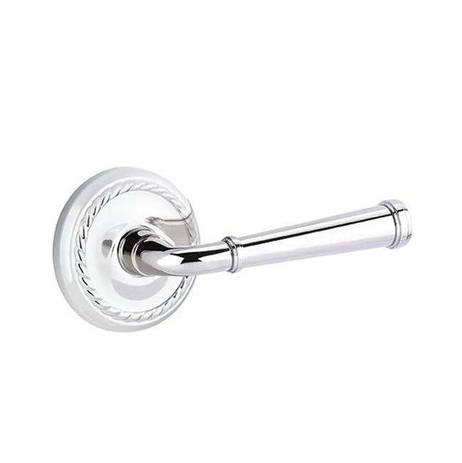 Emtek - Passage, Rope Rosette, Merrimack Lever, RH, US26 - Polished Chrome
