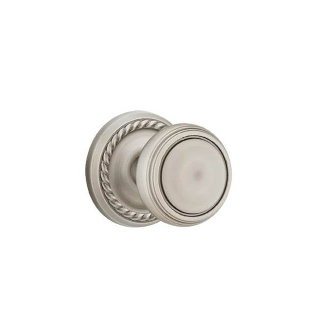 Emtek - Concealed, Privacy, Rope Rosette, Norwich Knob, US15A - Pewter