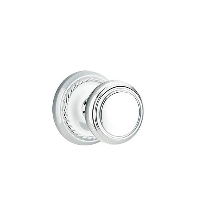 Emtek - Passage, Rope Rosette, Norwich Knob, US26 - Polished Chrome