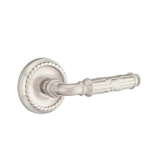 Emtek - Passage, Rope Rosette, Ribbon and Reed Lever, RH, US15 - Satin Nickel