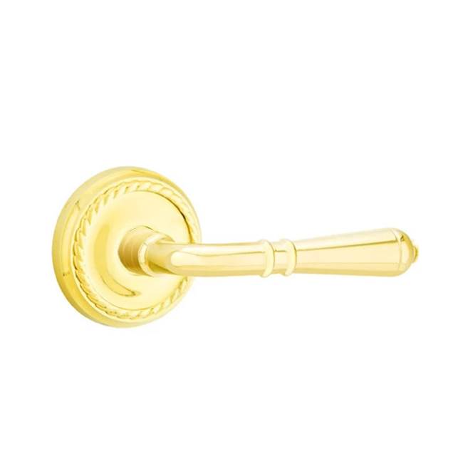 Emtek - Dummy, Rope Rosette, Turino Lever, US3 Lifetime - Polished Brass