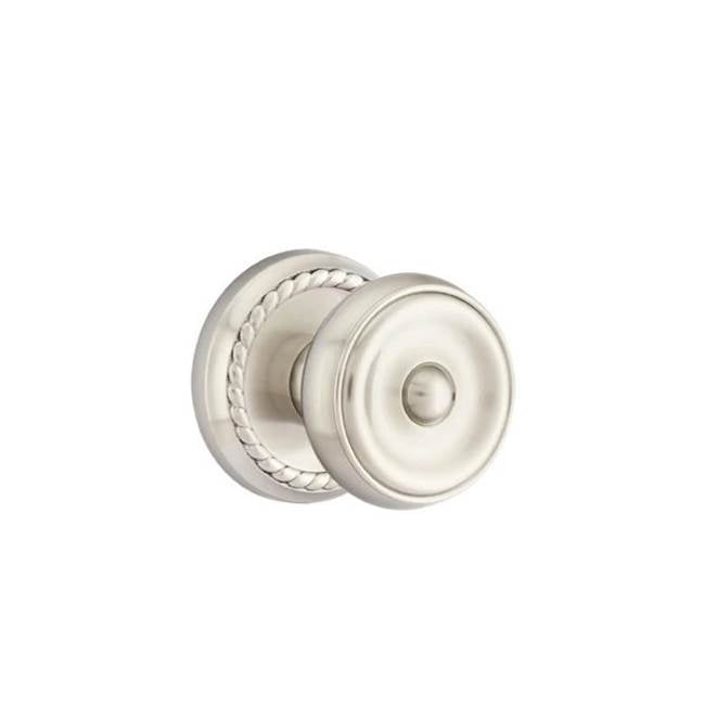 Emtek - Dummy, Rope Rosette, Waverly Knob, US15 - Satin Nickel