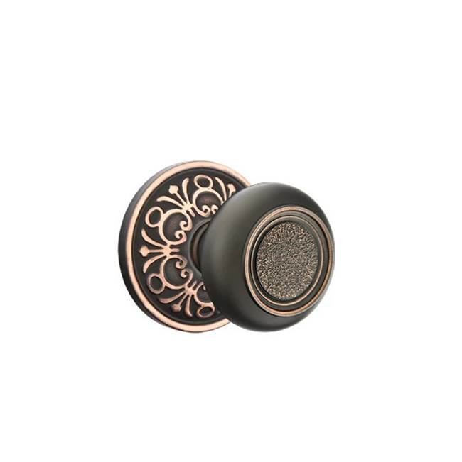 Emtek - Privacy, Lancaster Rosette, Belmont Knob, US10B - Oil Rubbed Bronze