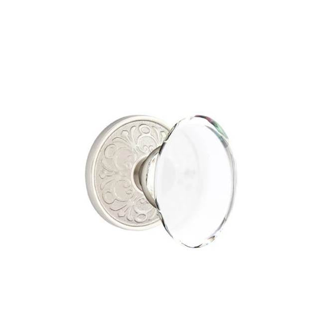 Emtek - Concealed, Passage, Lancaster Rosette, Hampton Knob, US15 - Satin Nickel