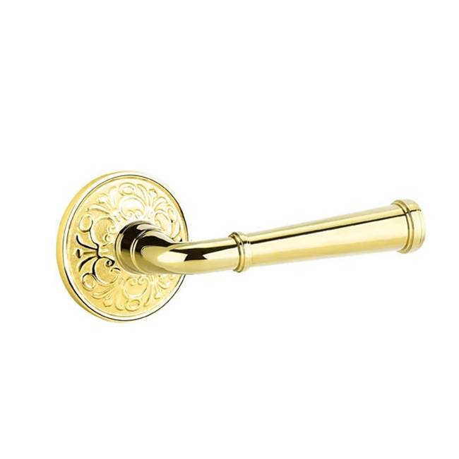 Emtek - Concealed Fastener, Passage, Lancaster Rosette, Merrimack Lever, US3NL - Unlacquered Brass