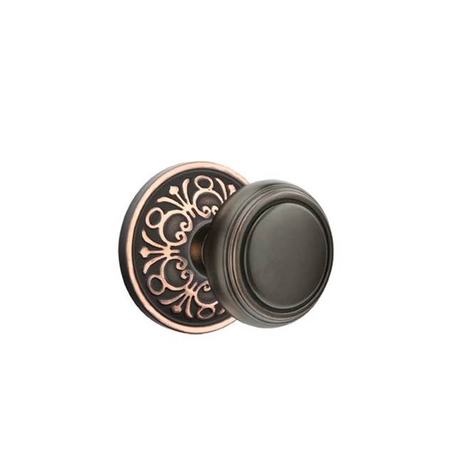 Emtek - Passage, Lancaster Rosette, Norwich Knob, US10B - Oil Rubbed Bronze