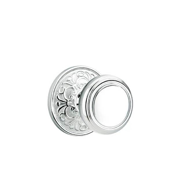Emtek - Privacy, Lancaster Rosette, Norwich Knob, US26 - Polished Chrome