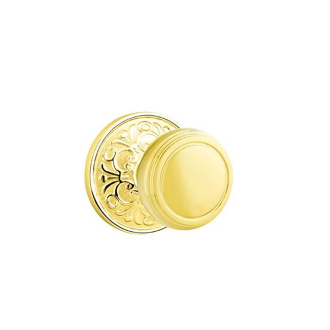 Emtek - Privacy, Lancaster Rosette, Norwich Knob, US3 Lifetime - Polished Brass