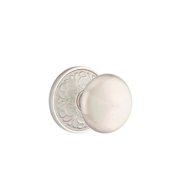 Emtek - Concealed, Privacy, Lancaster Rosette, Providence Knob, US15 - Satin Nickel