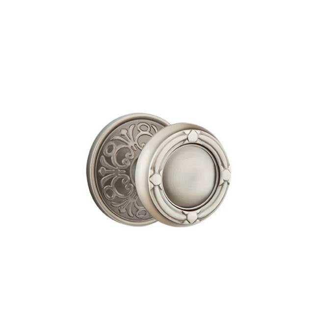 Emtek - Passage, Lancaster Rosette, Ribbon and Reed Knob, US15A - Pewter