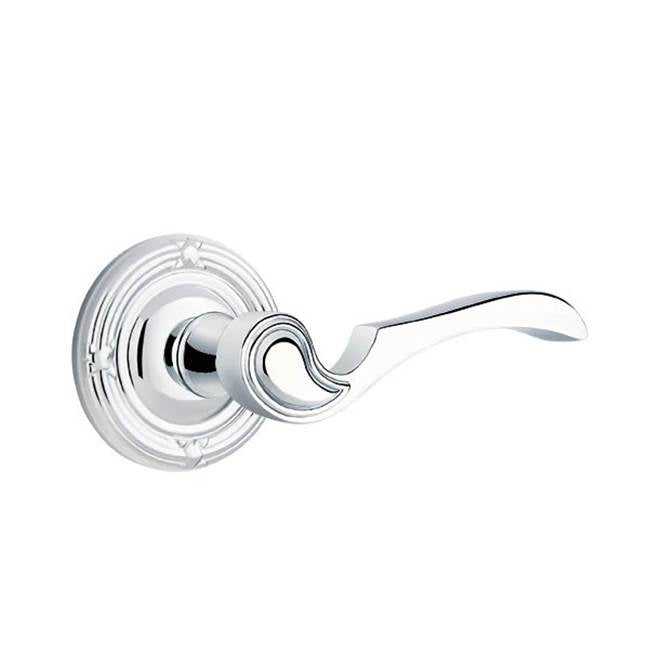 Emtek - Passage, Ribbon and Reed Rosette, Coventry Lever, RH, US26 - Polished Chrome