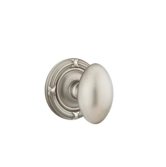 Emtek - Passage, Ribbon and Reed Rosette, Egg Knob, US15A - Pewter