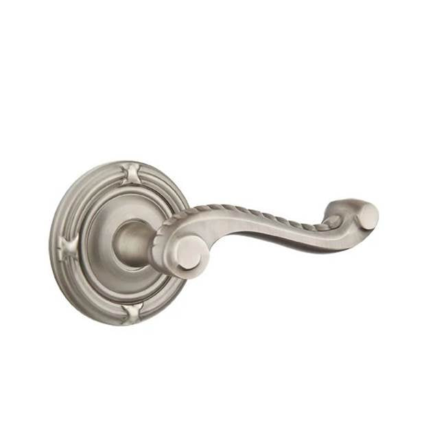 Emtek - Passage, Ribbon and Reed Rosette, Rope Lever, LH, US15A - Pewter