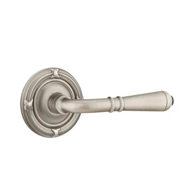 Emtek - Concealed, Privacy, Ribbon and Reed Rosette, Turino Lever, US15A - Pewter