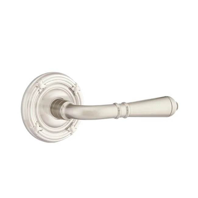 Emtek - Passage, Ribbon and Reed Rosette, Turino Lever, RH, US15 - Satin Nickel