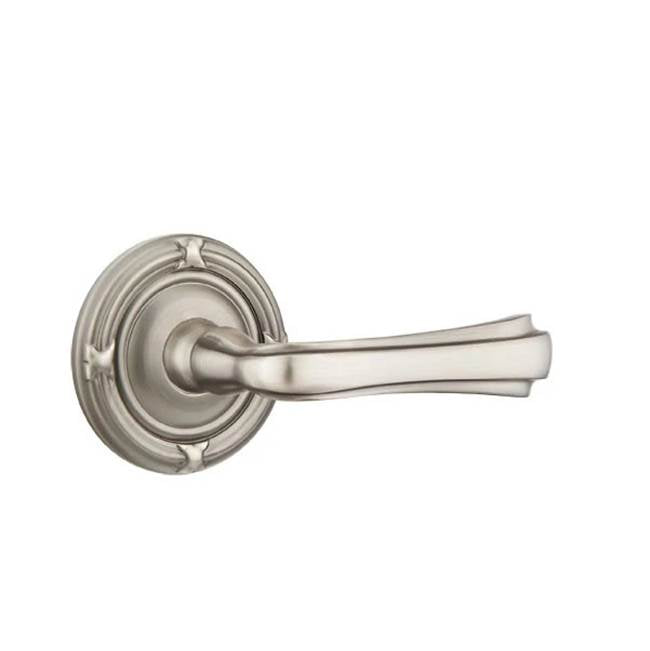 Emtek - Dummy, Ribbon and Reed Rosette, Wembley Lever, US15A - Pewter