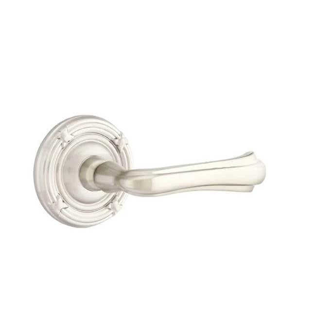 Emtek - Dummy, Ribbon and Reed Rosette, Wembley Lever, US15 - Satin Nickel