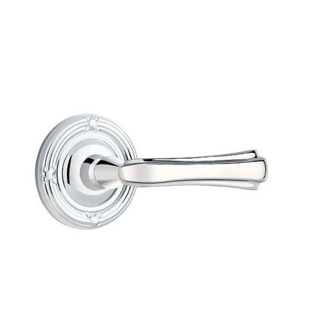Emtek - Dummy, Ribbon and Reed Rosette, Wembley Lever, US26 - Polished Chrome